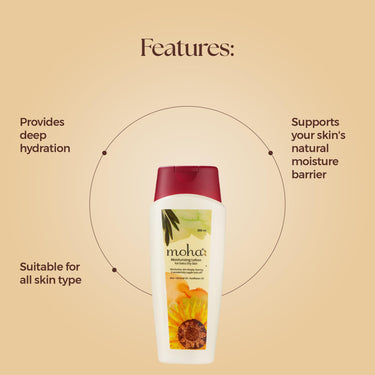 Moha Moisture Lotion 200 ml & Nail Cream 100Gm | 48H Moisturization | Refreshing Hydration | Non Sticky Feel For Men & Women